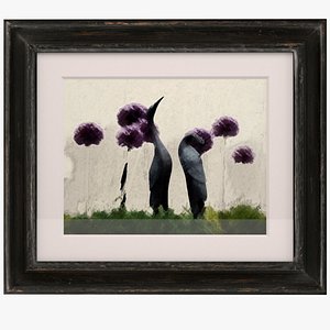 Artwork in Rustic Wood Frame