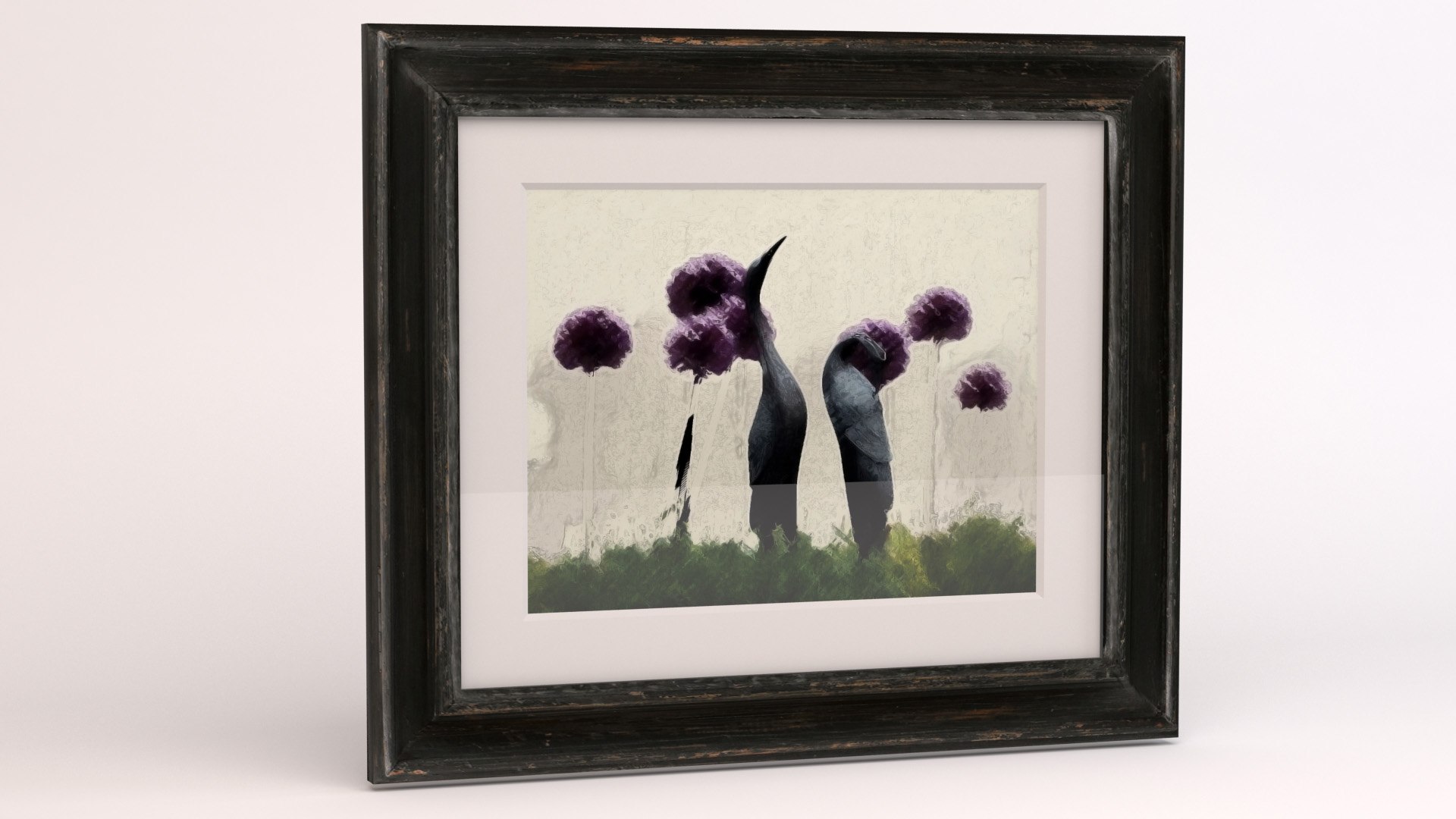 Artwork Rustic Wood Frame Model - TurboSquid 1561147