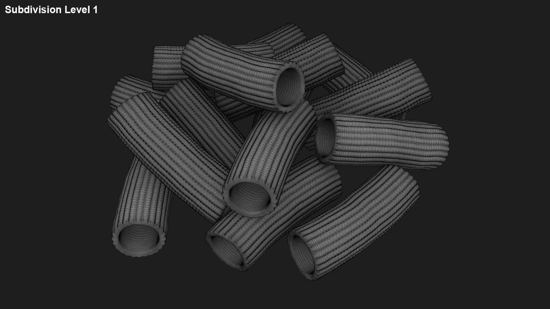 3D Raw Rigatoni Pasta https://p.turbosquid.com/ts-thumb/Ls/tnCyvb/7n/rigatoni_g0002/jpg/1715888496/1920x1080/fit_q87/d7132402c1e9c443b94d7437554b7ccabff0f292/rigatoni_g0002.jpg