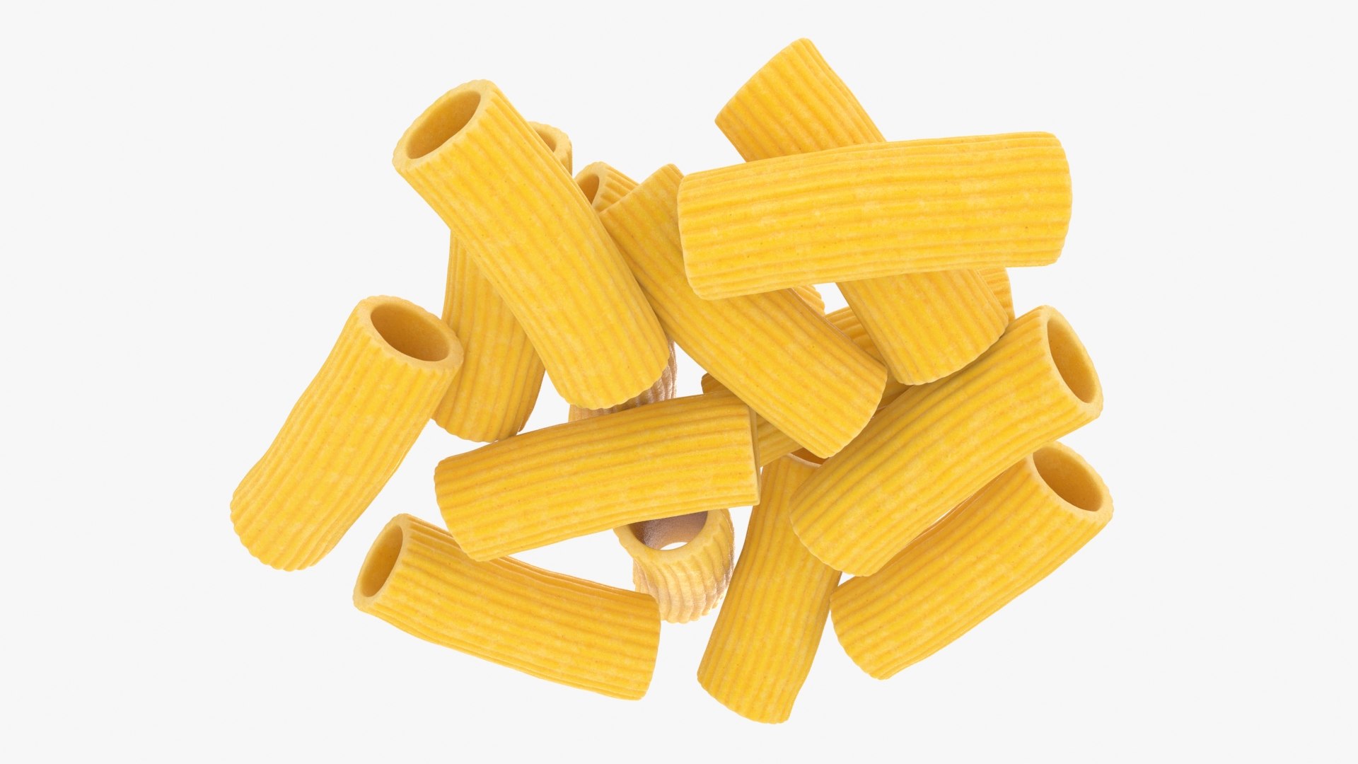 3D Raw Rigatoni Pasta https://p.turbosquid.com/ts-thumb/Ls/tnCyvb/aC/rigatoni_b0022/jpg/1715888494/1920x1080/fit_q87/55a7ea56ecef3c32bf4ab6e9e850e22d17668654/rigatoni_b0022.jpg