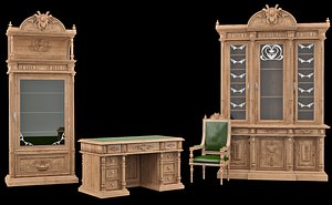 3dsmax classical antiquarian room