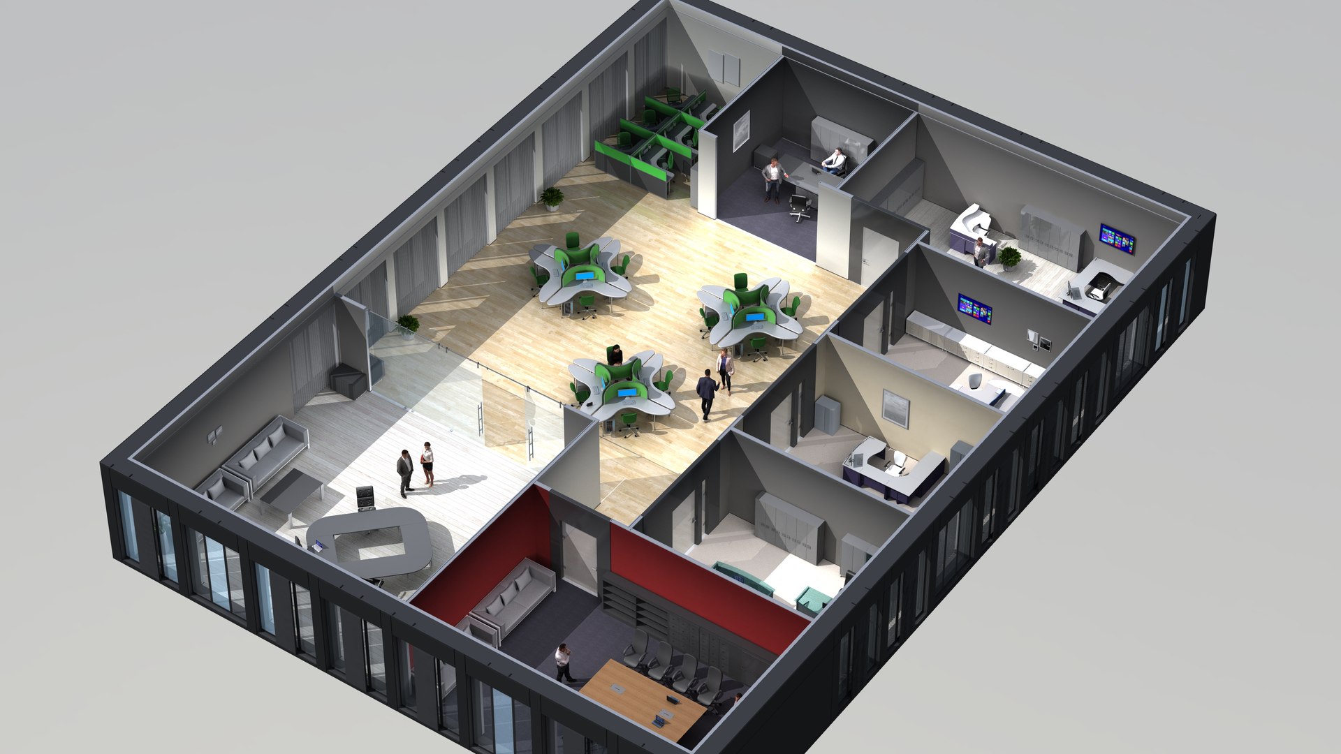 3d-scenes - Office 02 3D Model - TurboSquid 1420306