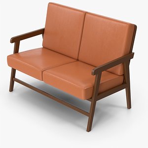 Double Armchair 3D model