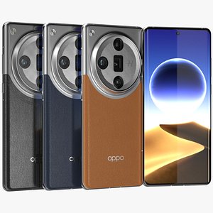OPPO Find X7 Ultra All Colors 3D model