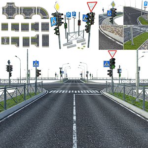 3D Sections of road