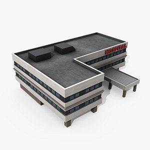 hospital building 3d max