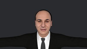 3D model Juan Luis Manzur Hyper Realistic Full Body Fully Rigged 3D Character