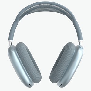 3D Apple Airpods Max Blue model