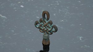 Chinese knot bronze sculpture