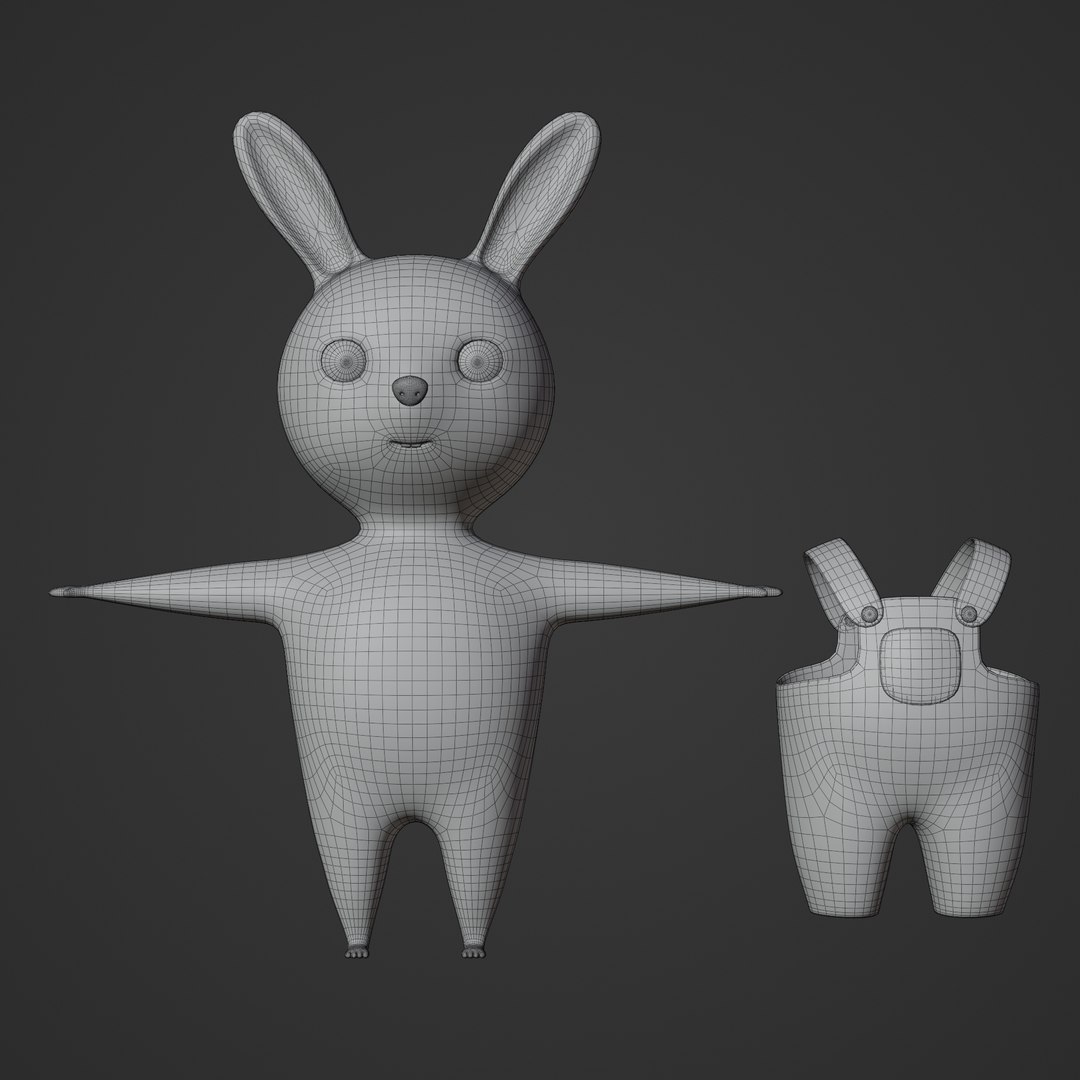 Cute Rabbit 3D Model - TurboSquid 1997678