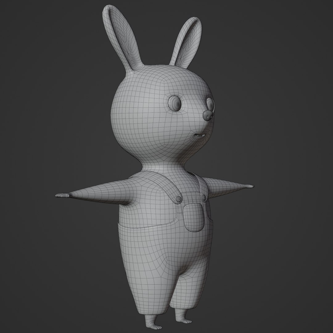 Cute Rabbit 3D Model - TurboSquid 1997678