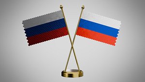 Table  Flag  of Russia 3D model