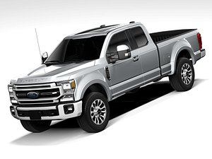 3D Ford F-350 Super Duty Lariat Super Cab SB 2022 model