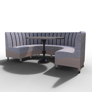 banquette sofa 3D model