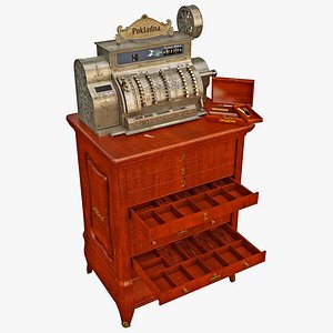 Old Cash Register 1904 Set