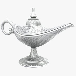 Aladdin Magic Lamp Vintage Silver
