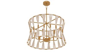 Capital lighting Bianca Bleached Natural Rope Brass Pendant Ceiling Light