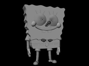 sponge bob 3d model