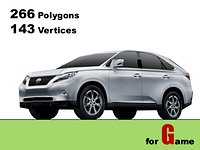 lexus rx350 lowpoly