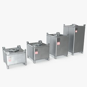 120-550 Gallon Stainless Steel IBC Tote Tank Set