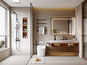 3D model Modern bathroom
