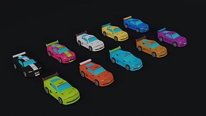 3D Sport Car Pack Game Asset 2