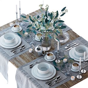 3D Tableware set model