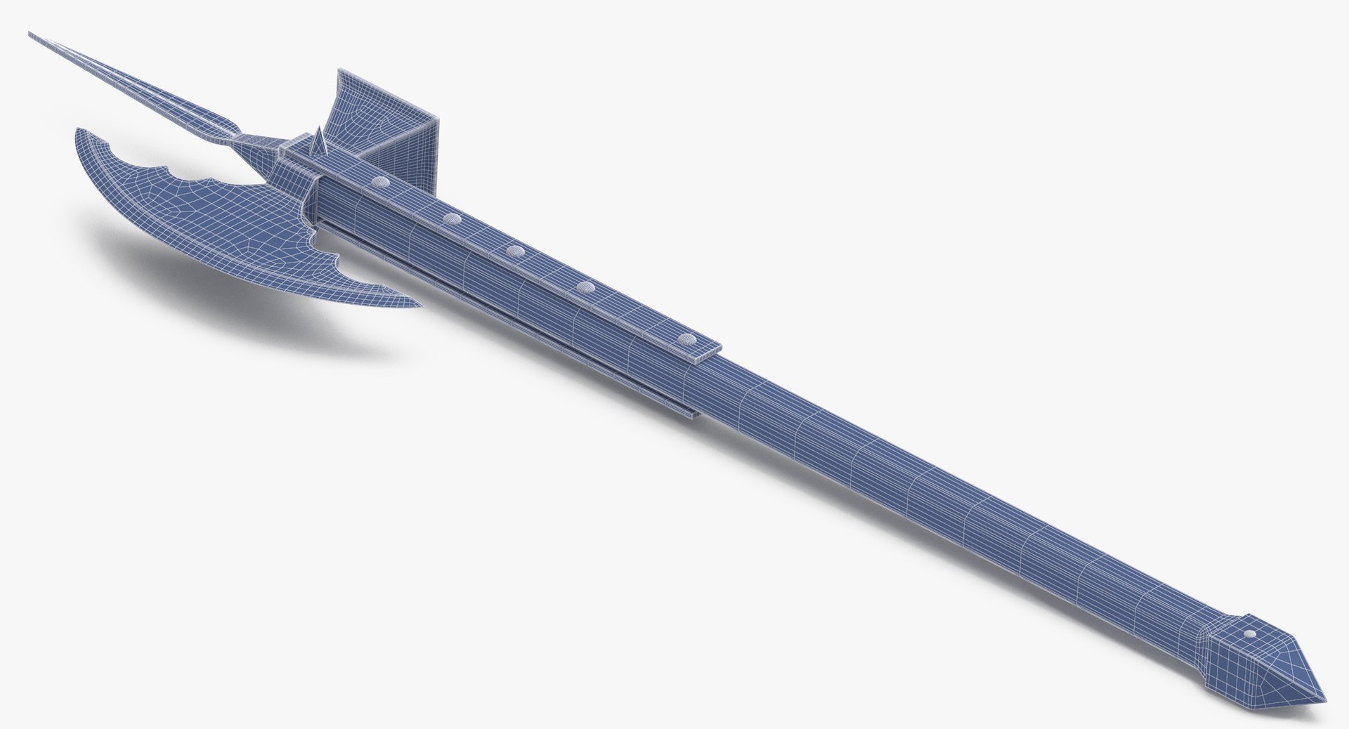 medieval battle weaponry armor 3D model https://p.turbosquid.com/ts-thumb/Lt/oi3HfT/YuaCTgqS/pollaxe_wireframe_01_0006/jpg/1538730405/1920x1080/fit_q87/68cf233b711ebd4b7ec99e642d44d39f6d50010a/pollaxe_wireframe_01_0006.jpg