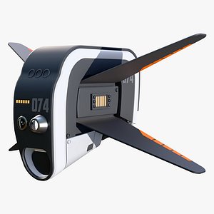 Sci-Fi Surveillance Drone 074 M1