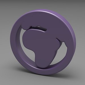 3D Globe europe africa 3D model