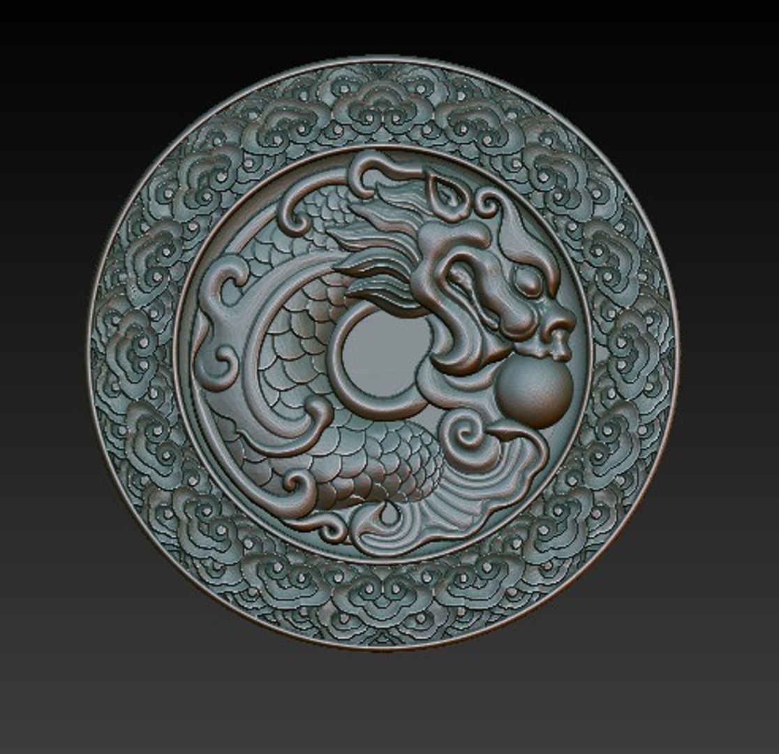 3d Dragon Chinese Relief