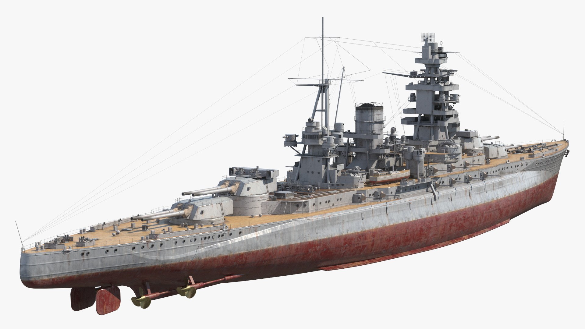 IJN Nagato Battleship with Rust Stains and Worn Deck Grey Used 3D https://p.turbosquid.com/ts-thumb/Lt/xJSkji/jA/ijn_nagato_battleship_with_rust_stains_and_worn_deck_grey_used_004/jpg/1756358969/1920x1080/fit_q87/4353ab0ea8651b8c64873035c0d9e5f8769bf9c5/ijn_nagato_battleship_with_rust_stains_and_worn_deck_grey_used_004.jpg