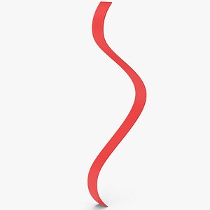 3D Red Ribbon