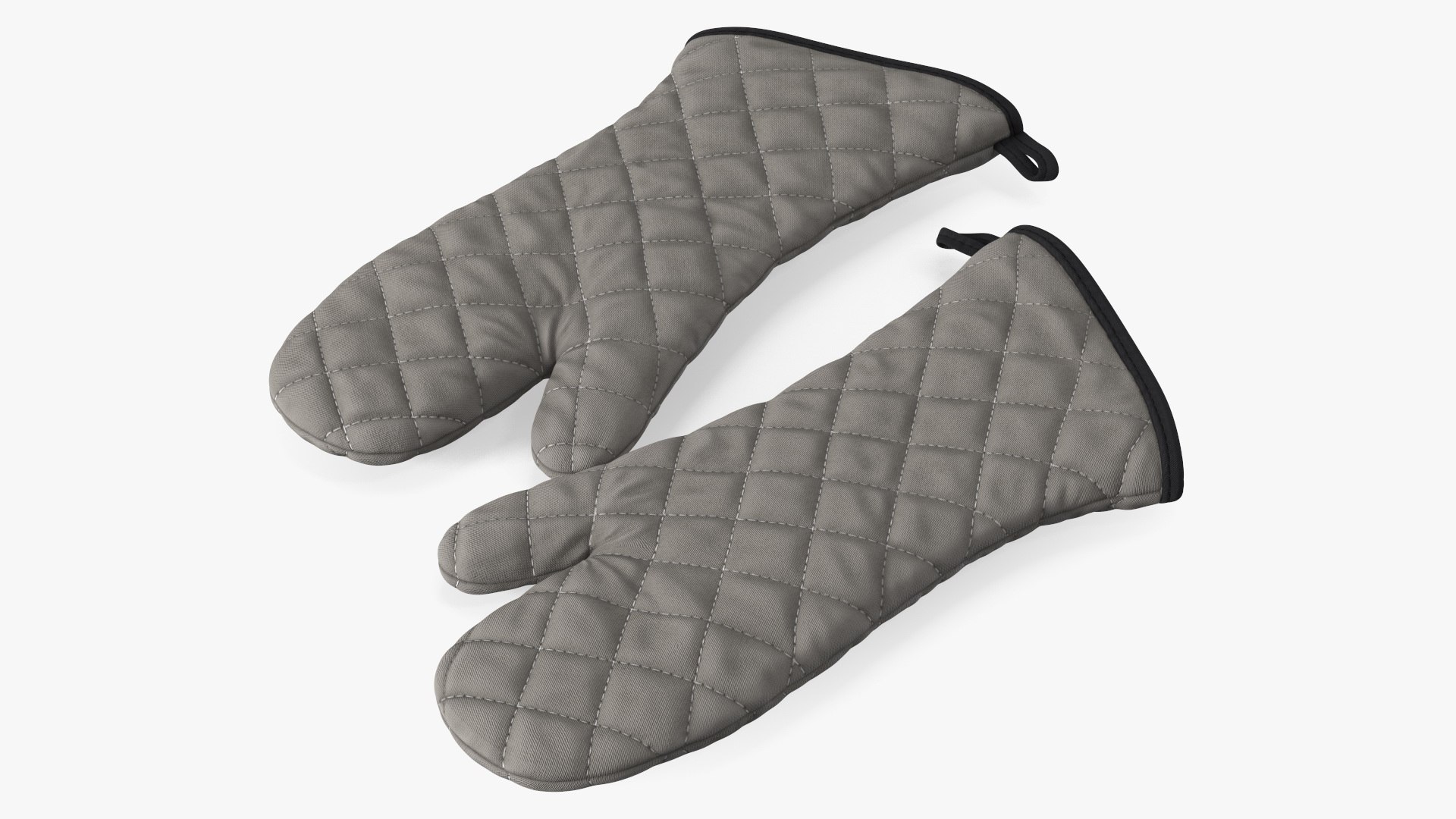 Oven Mitt Gray 3D model preview