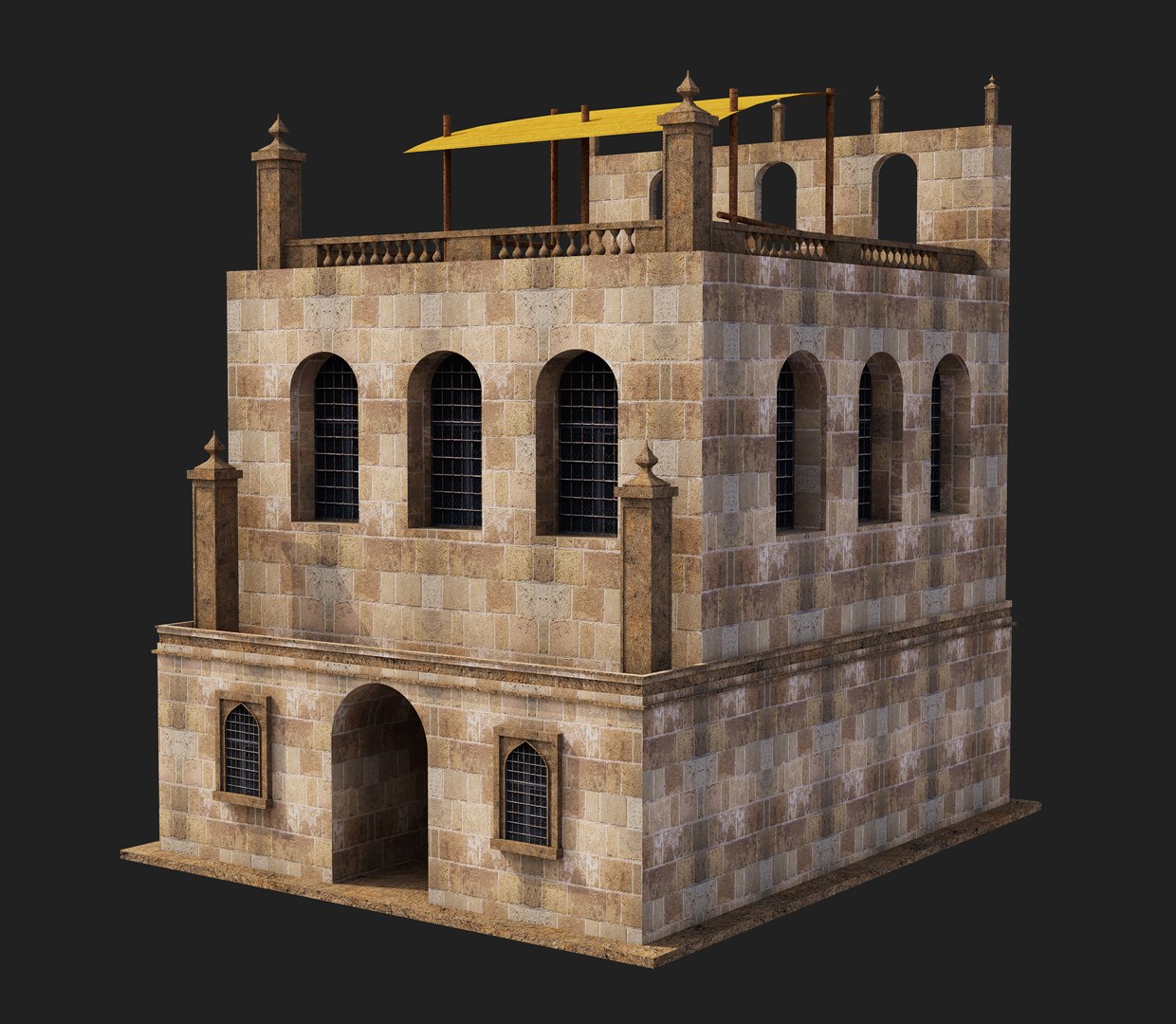 Fantasy Arab House 3D Model - TurboSquid 1849899