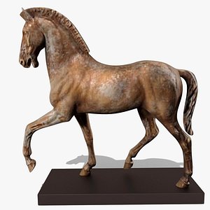 3d 3ds figurine horse statuettes