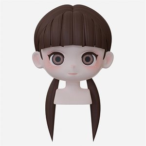 Female Hair Style 18 model