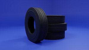 Winter tires for wheels 3D model