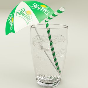 3d sprite cup ice