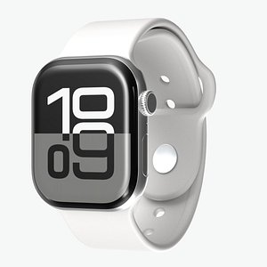 Apple Watch Series 10 Silver 3D model