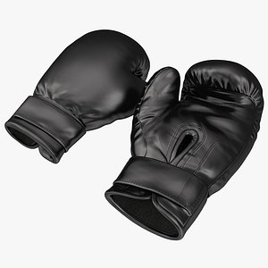 3d boxing gloves black