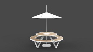 Pantagruel picnic table 3D model 3D
