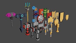 Low poly weapon