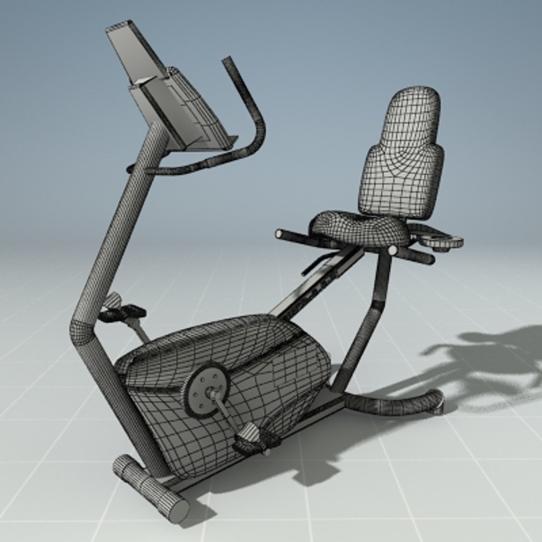 3d Model Recumbent Bike Precor