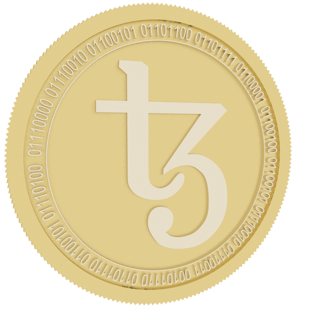 Tezos Gold Coin Model - TurboSquid 1461900
