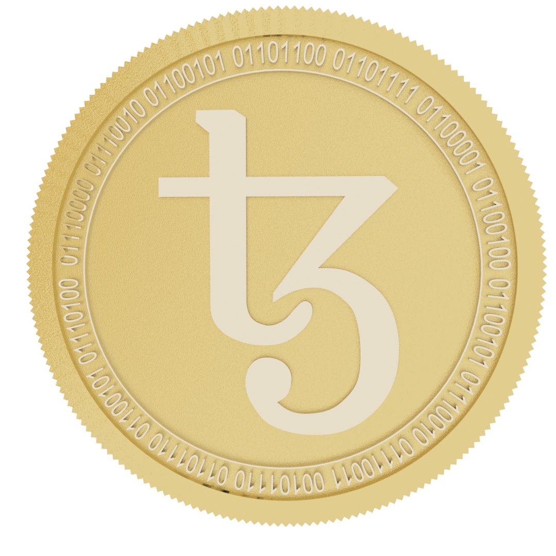 Tezos Gold Coin Model - TurboSquid 1461900