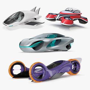 Futuristic Concept Cars Collection 2