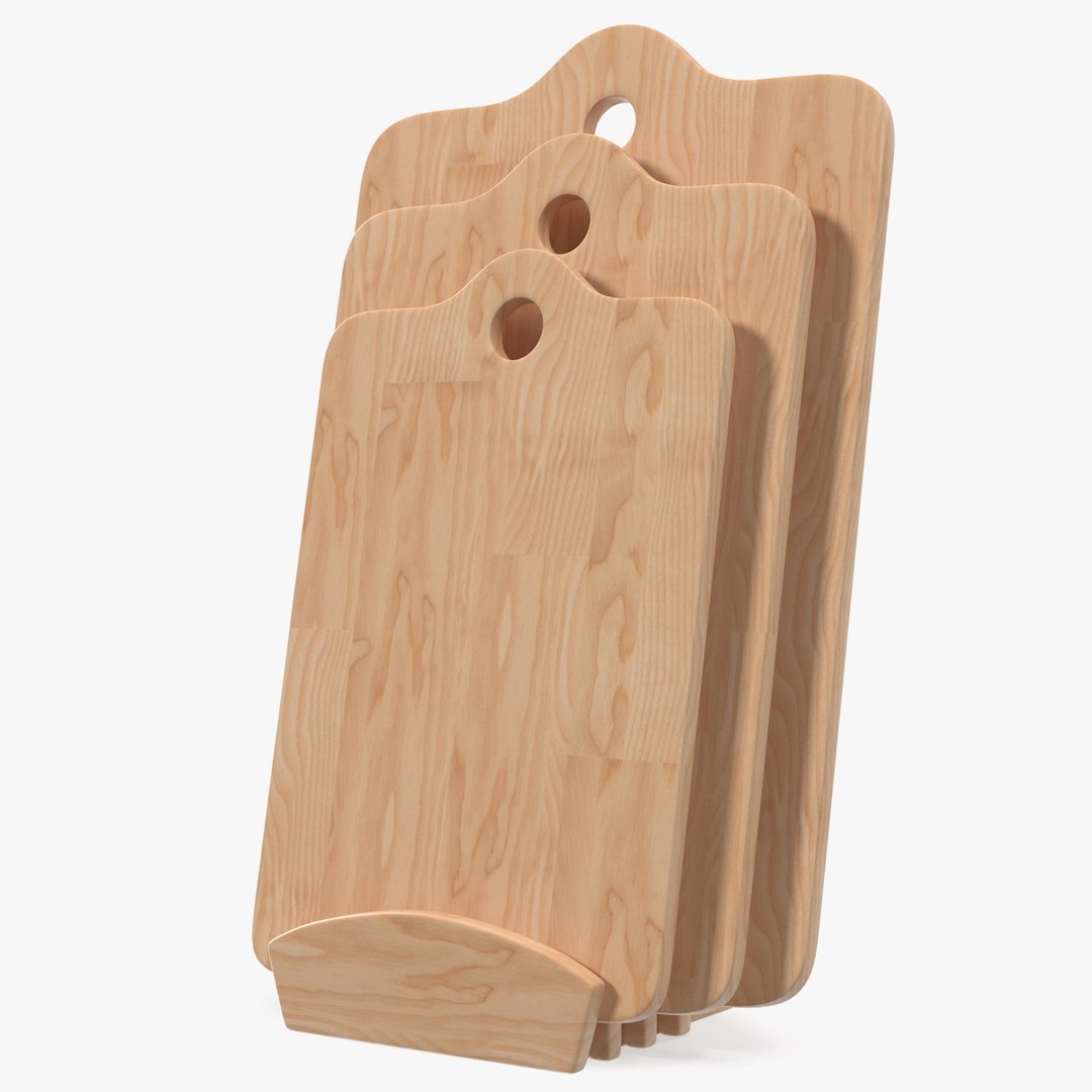 Chopping Boards Set 3D model preview
