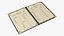 Restaurant Menu Open Flat Mockup