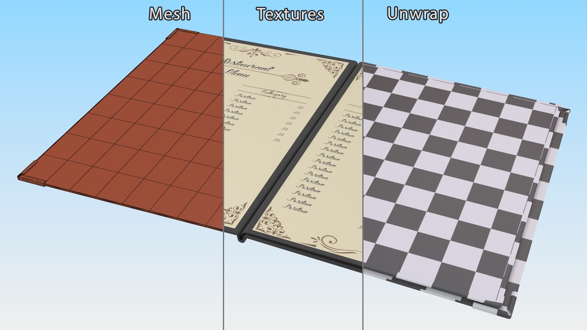 3D Restaurant Menu Open Flat Mockup https://p.turbosquid.com/ts-thumb/Lu/cQp6TP/Sw/restaurant_menu_open_flat_mocup_012/jpg/1743275047/1920x1080/fit_q87/55c6171a1722ff866d0a3d1667b3d6a409f37574/restaurant_menu_open_flat_mocup_012.jpg